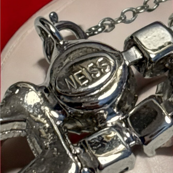 Albert Weiss Vintage Silver Rhodium Crystal Bracelet 7-1/8” - Picture 10 of 14